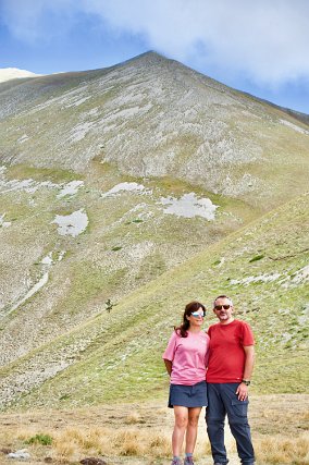 La cima di Monte Vettore sullo sfondo